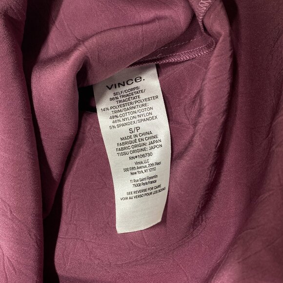 Vince Rib Crewneck Tank - Camellia Size Small - Picture 5 of 8